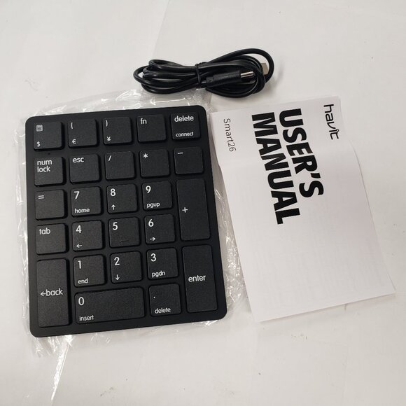 Bluetooth Number Pad Wireless Numeric Keypad Numpad 26 Keys Portable Mini Financ - Picture 1 of 6